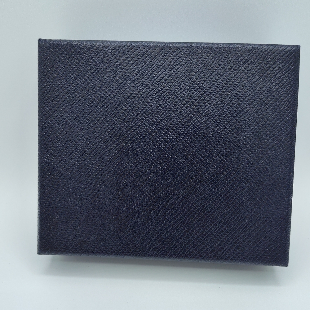 PRADA Navy Saffiano Gift Box | Silver Logo | 6.25x5.25 | Luxury Packaging EUC - Picture 2 of 6
